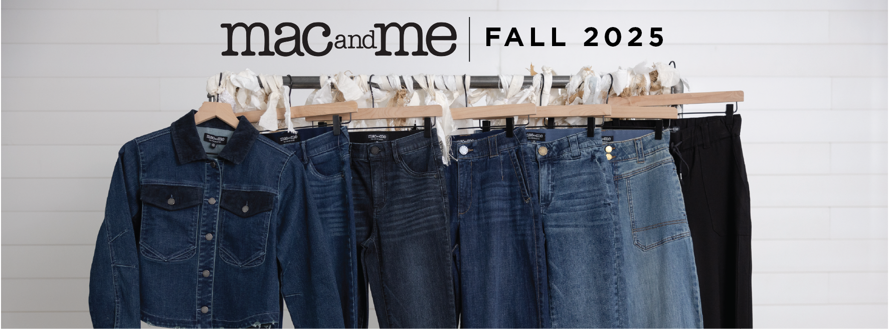 Rack of Mac and Me Denim for Fall 2025