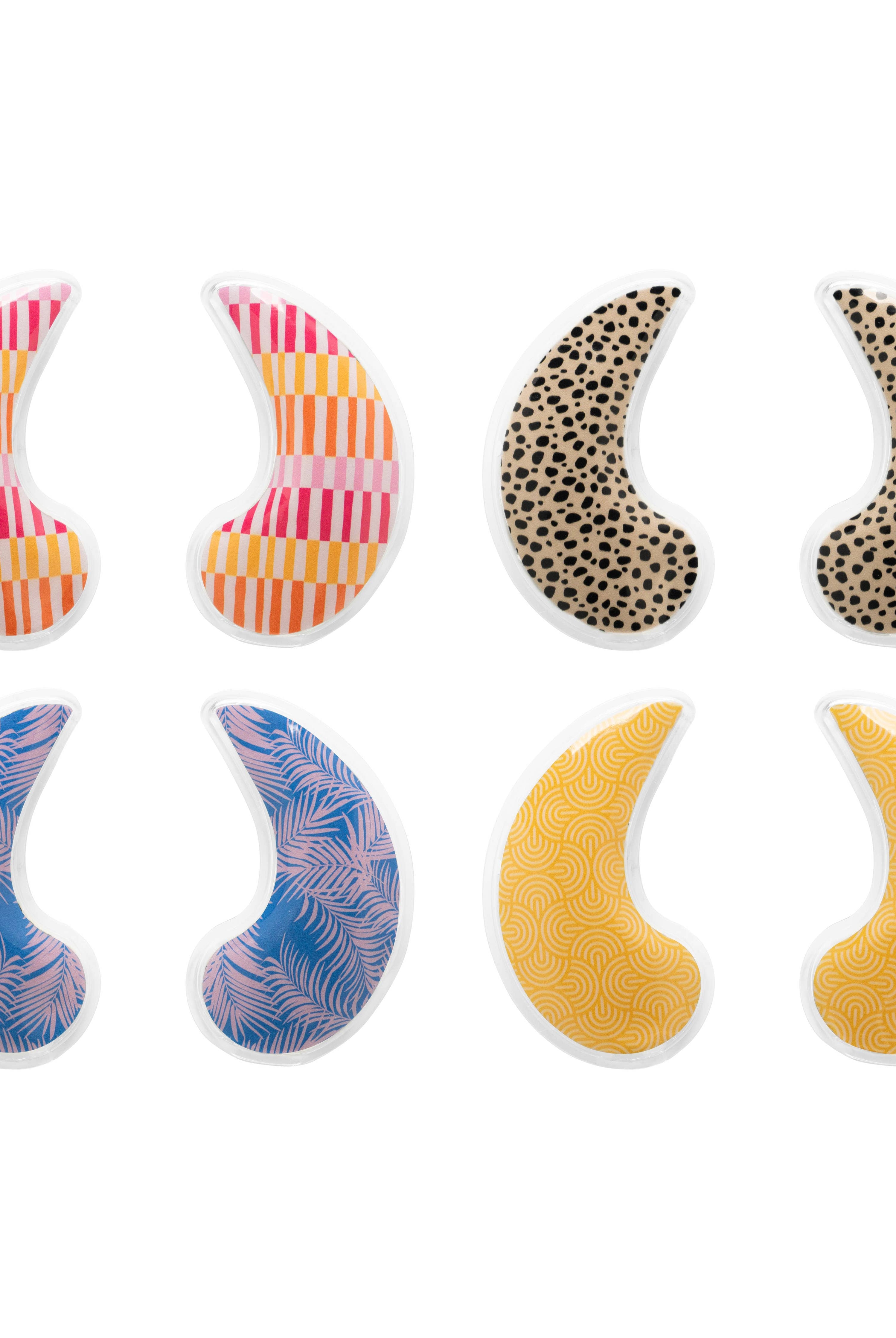 reusable under eye gel pads for cooling or warming relief