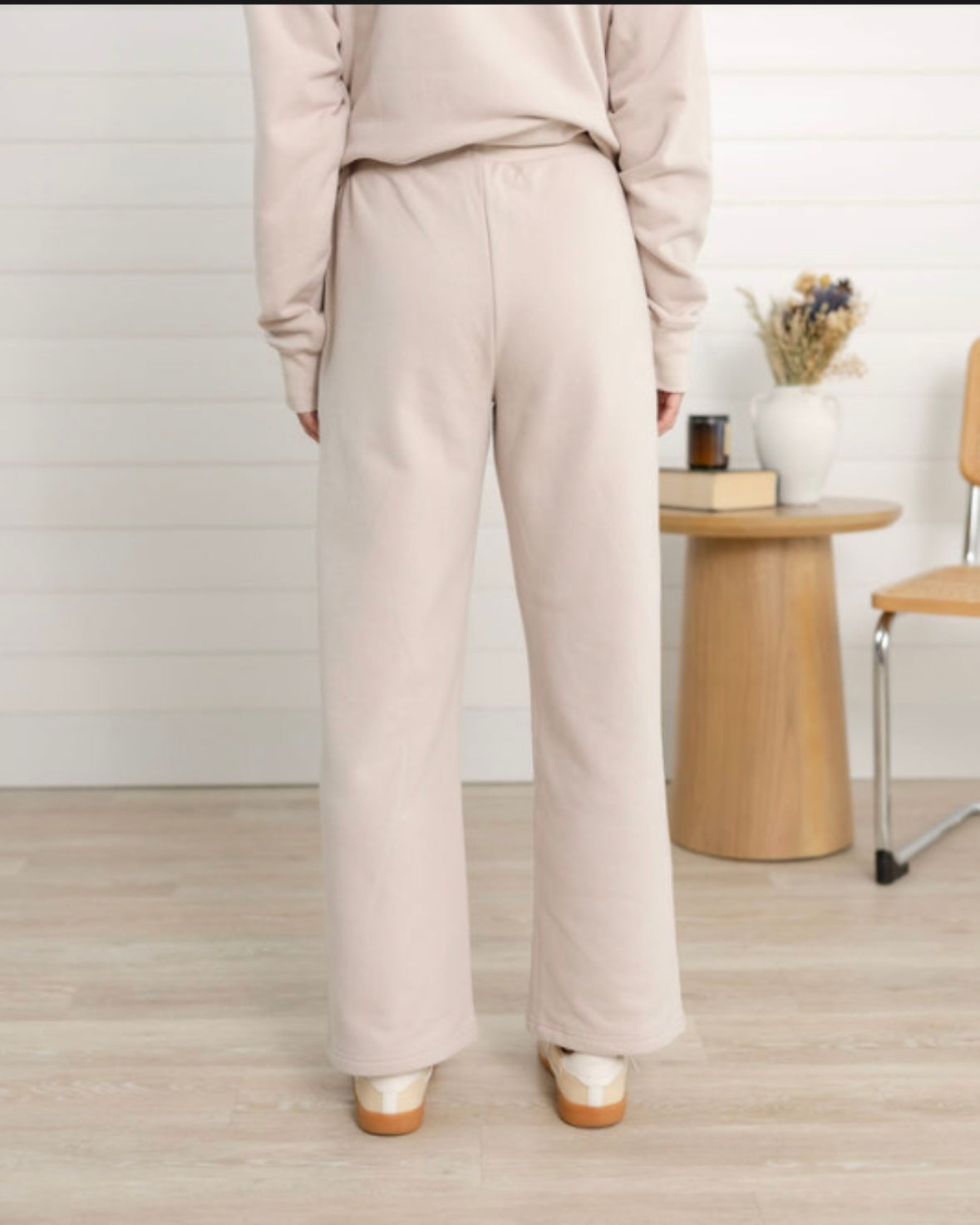 mac and me straight leg athleisure pants back view