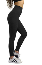 Ribbed Black High Waist Leggings