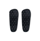 soles grips of the microwavable plush heated slippers with weighted spa bead upper