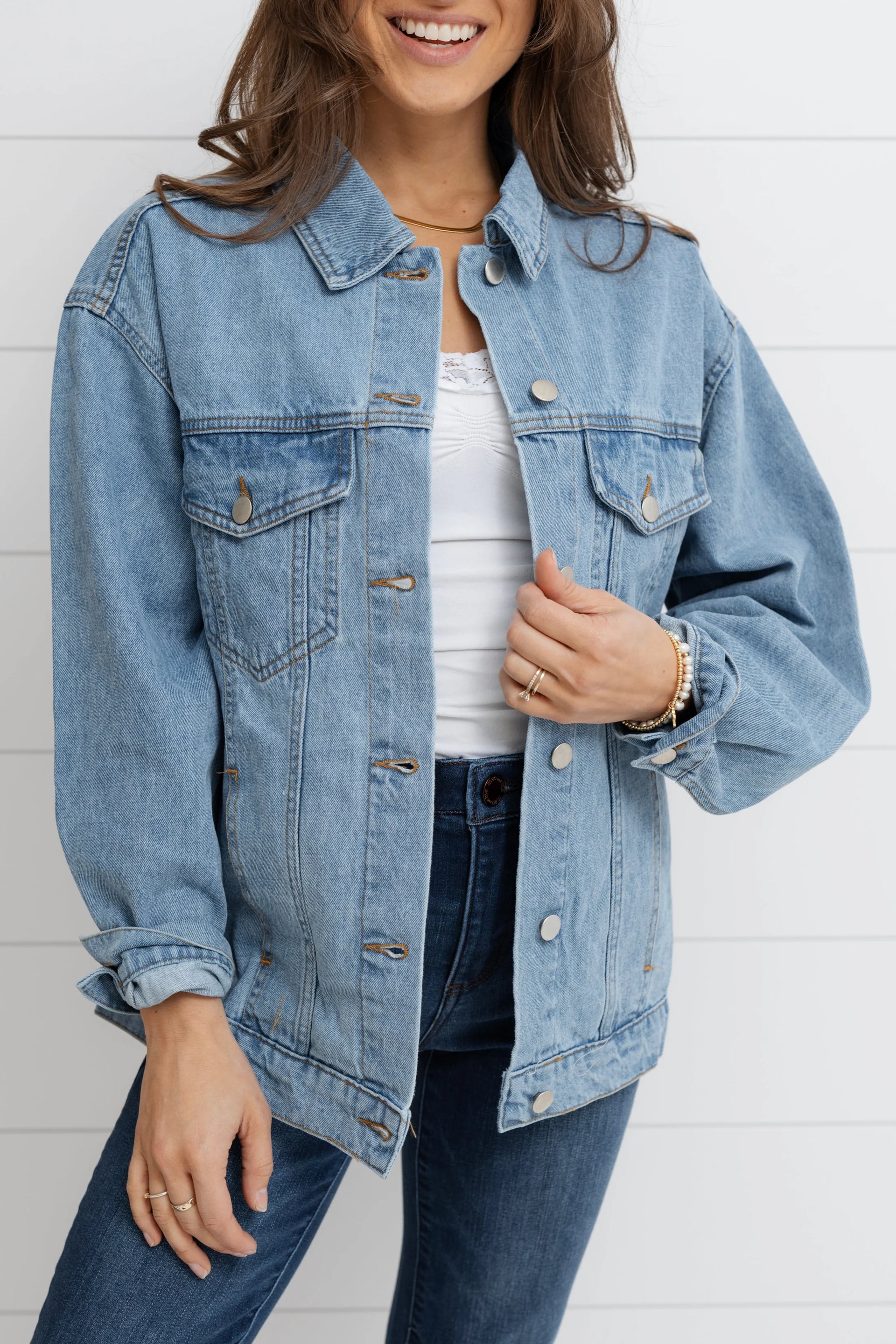Mac and Me Boyfriend Denim Jacket – MainstreamBoutique-Bloomington