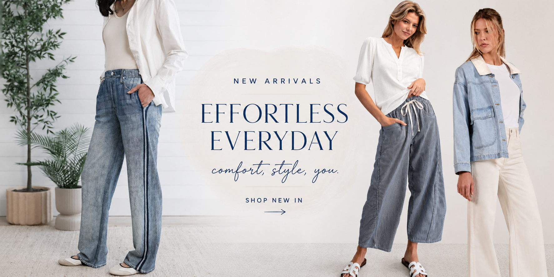 three women modeling styles from Mainstream Boutique
